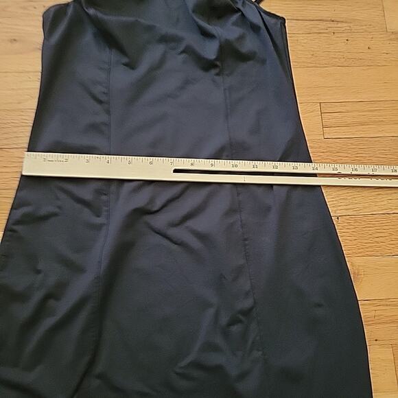 Victoria Secret Chemise Slip Dress Black Square Neck Bodycon Coquette Preppy - Picture 10 of 14